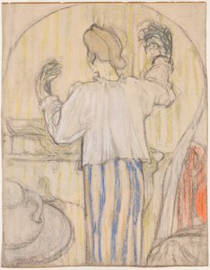 Devant le miroir - Edouard Vuillard