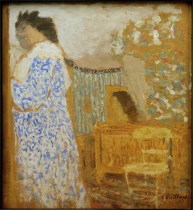 Intérieur avec femme - Edouard Vuillard