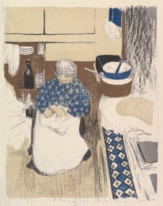 La Cuisinière, de la série Paysages et Intérieurs - Edouard Vuillard