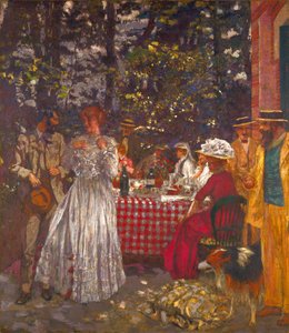 La terrasse à Vasouy, le déjeuner