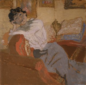 Madame Hessel au Sofa - Edouard Vuillard