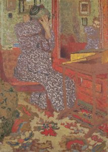 Madame Vuillard arrangeant ses cheveux, 1900 - Edouard Vuillard