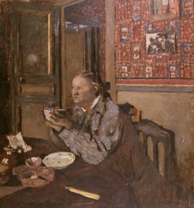 Madame Vuillard avec un bol, 1898 - Edouard Vuillard