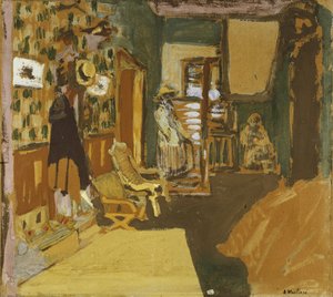 Mme Hessel dans le couloir, vers 1909 - Edouard Vuillard