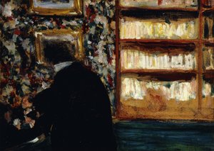 Monsieur Natanson dans la bibliothèque - Edouard Vuillard