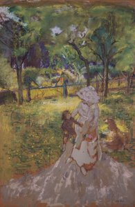 Mère et enfant dans le jardin - Edouard Vuillard