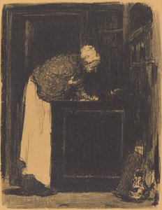 Vieille Femme au Fourneau - Edouard Vuillard