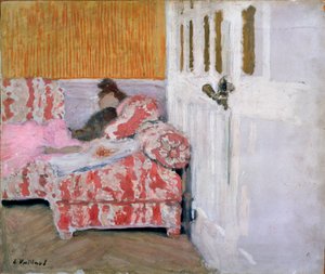 Sur le canapé La chambre blanche - Edouard Vuillard