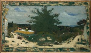 La route ensoleillée, étang de Laville, vers 1898