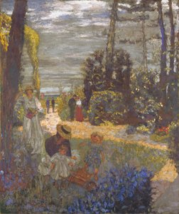 La Terrasse à Vasouy, le Jardin - Edouard Vuillard