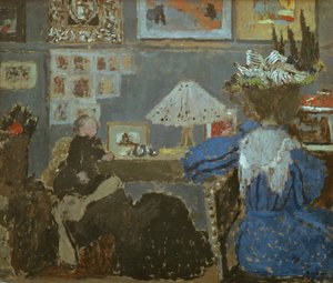 La femme en bleu, 1890 - Edouard Vuillard