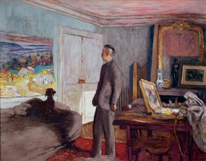 Le peintre Pierre Bonnard (1867-1947) chez lui - Edouard Vuillard