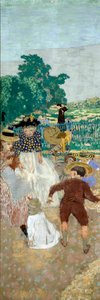 Les jardins publics : Les nourrices (à gauche) (détail) - Edouard Vuillard