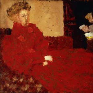 Femme en rouge assise, c.1892