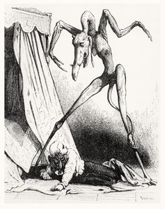 Illustration pour Le Diable Amoureux, 1845 - Edouard de Beaumont