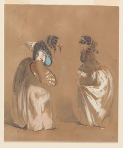 Deux dames masquées s