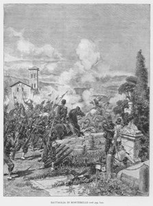 Bataille de Montebello (gravure) - Edouardo Matania