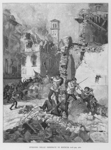 Épisode Des Journées De Brescia (gravure) - Edouardo Matania