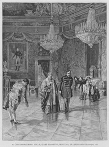 Le Confesseur Mons Cocle, et Del Carretto, Ministre, de Ferdinand II - Edouardo Matania