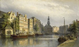 Le Singel, Amsterdam, en direction de la Monnaie - Eduard Alexander Hilverdink