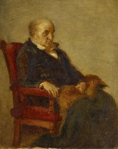 French : Étude pour le portrait de Wilhelm von Schadow Study for the portrait of Wilhelm von Schadow - Eduard Bendemann