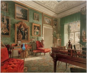 Chambre verte au château de Berlin