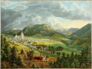 Mariazell depuis la Bürgeralpe - Eduard Gurk