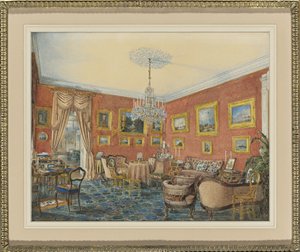 Vue du salon de dessin de l