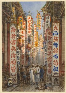 Rue à Canton - Eduard Hildebrandt