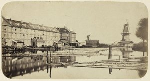 Gezicht op de Oranje-Nassau-kazerne in Amsterdam - Eduard Isaac Asser
