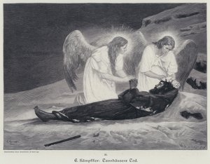 La Mort de Tannhäuser (gravure) - Eduard Kaempffer