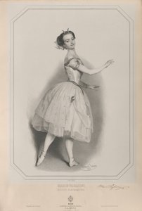 Portrait de la ballerine Marie Taglioni 1804-1884 en Satanella, 1853 - Eduard Kaiser