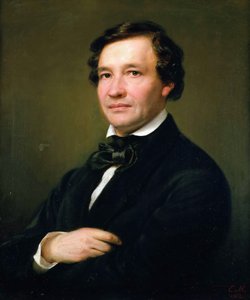 Portrait du pianiste et compositeur Wilhelm Taubert 1811-1891, 1862