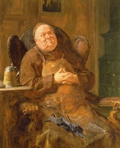 Une fumée tranquille, 1895 - Eduard von Grutzner