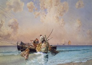 Retour de la pêche, par Eduardo Dalbono