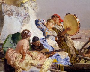 La Nouvelle Chanson avec paroles et musique, par Edoardo Dalbono (détail) - Eduardo Dalbono