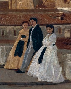 La terrasse, par Edoardo Dalbono (détail) - Eduardo Dalbono