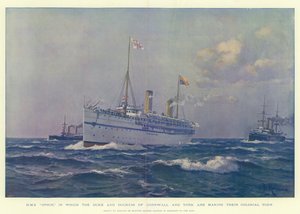 HMS Ophir, dans lequel le duc et la duchesse de Cornouailles et d