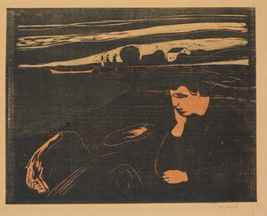 Soir. Sur la plage (Mélancolie)