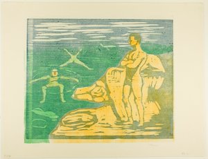 Garçons se Baignant - Edvard Munch