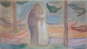 Couple sur la plage - Edvard Munch