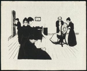 La Mort dans la Chambre de Malade - Edvard Munch