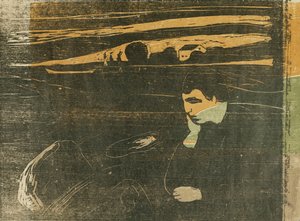 Soirée, mélancolie : sur la plage - Edvard Munch