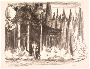 Dans la forêt - Edvard Munch