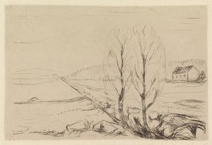 Deux arbres - Edvard Munch