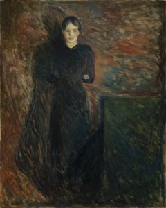 Dame en noir (Olga Buhre) - Edvard Munch