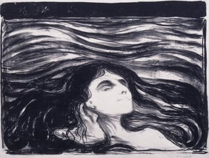 Amants dans les vagues
