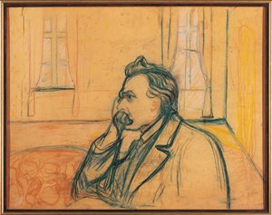 Portrait de Friedrich Nietzsche - Edvard Munch