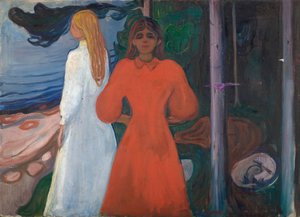 Rouge et blanc - Edvard Munch