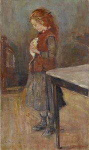 Fille rousse avec rat blanc, 1886 - Edvard Munch